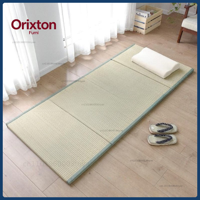 Tatami Mat Rush - Foldable Tatami Mattress - Natural Rush