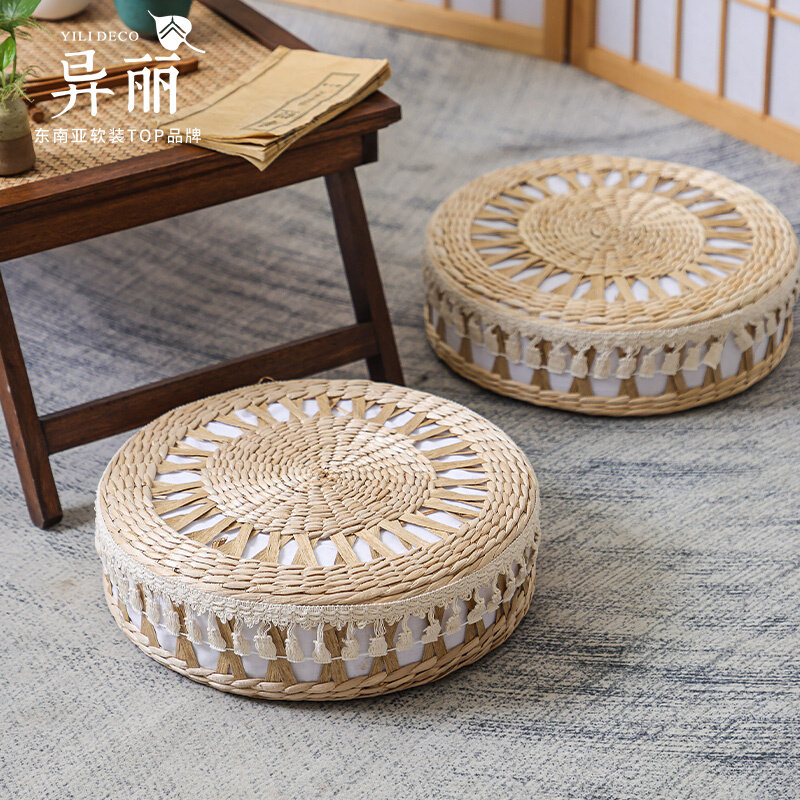 Tatami Mat Rush - Woven Rush Floor Cushion Tatami Style