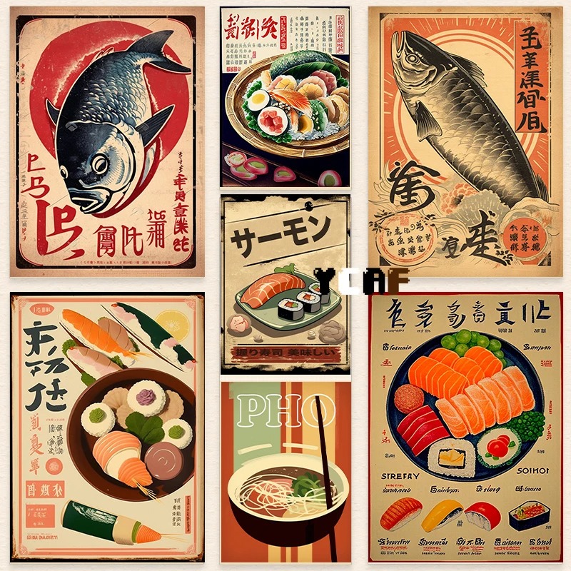 Vintage Japanese Food Poster C - đánh giá và giá Japanese Food Lifestyle