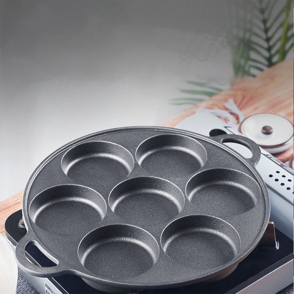 7 Hole Frying Pot Cast Iron No - đánh giá và giá Cast Iron Tetsubin