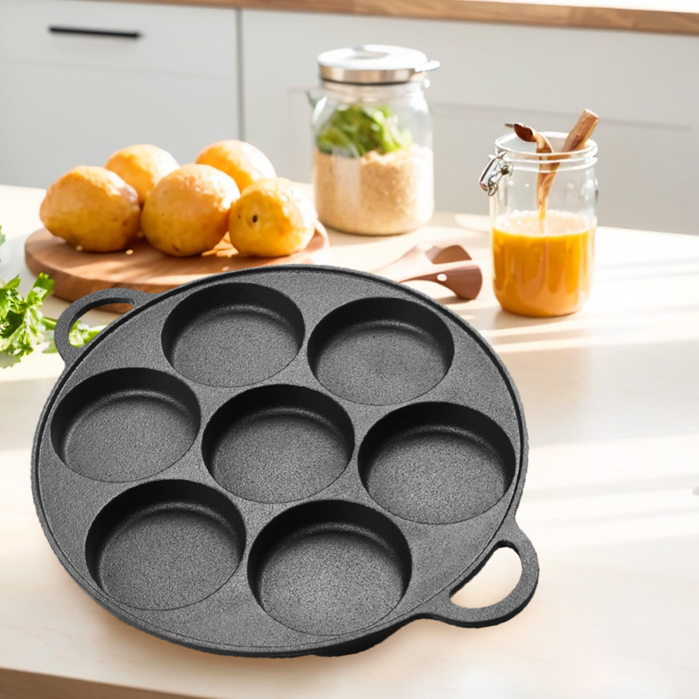7 Hole Frying Pot Cast Iron No - đánh giá và giá Cast Iron Tetsubin