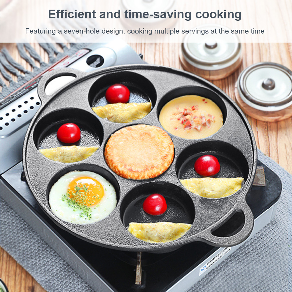 7 Hole Frying Pot Cast Iron No - đánh giá và giá Cast Iron Tetsubin