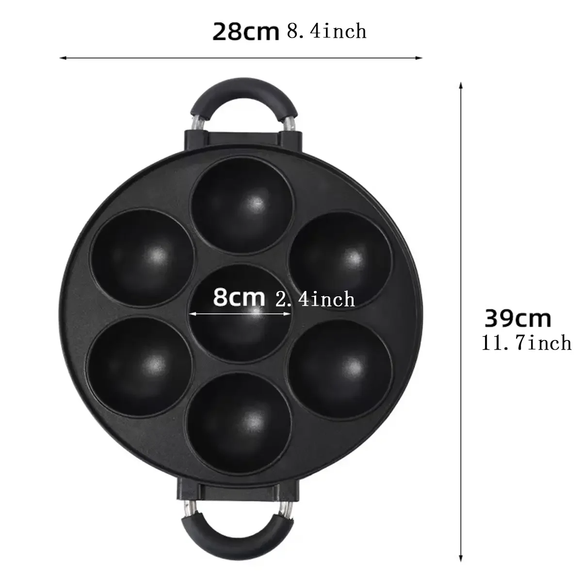 7 Hole Cake Cooking Pan Cast I - đánh giá và giá Cast Iron Tetsubin