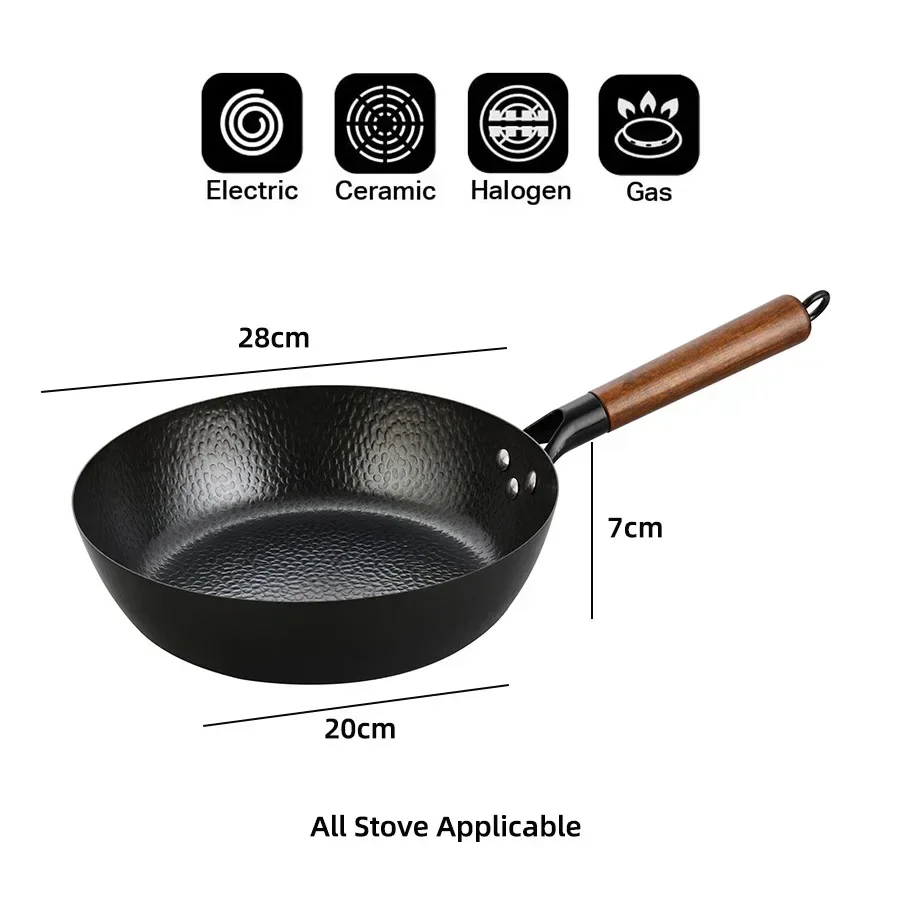 28cm High-Grade Iron Wok Pan W - đánh giá và giá Cast Iron Tetsubin