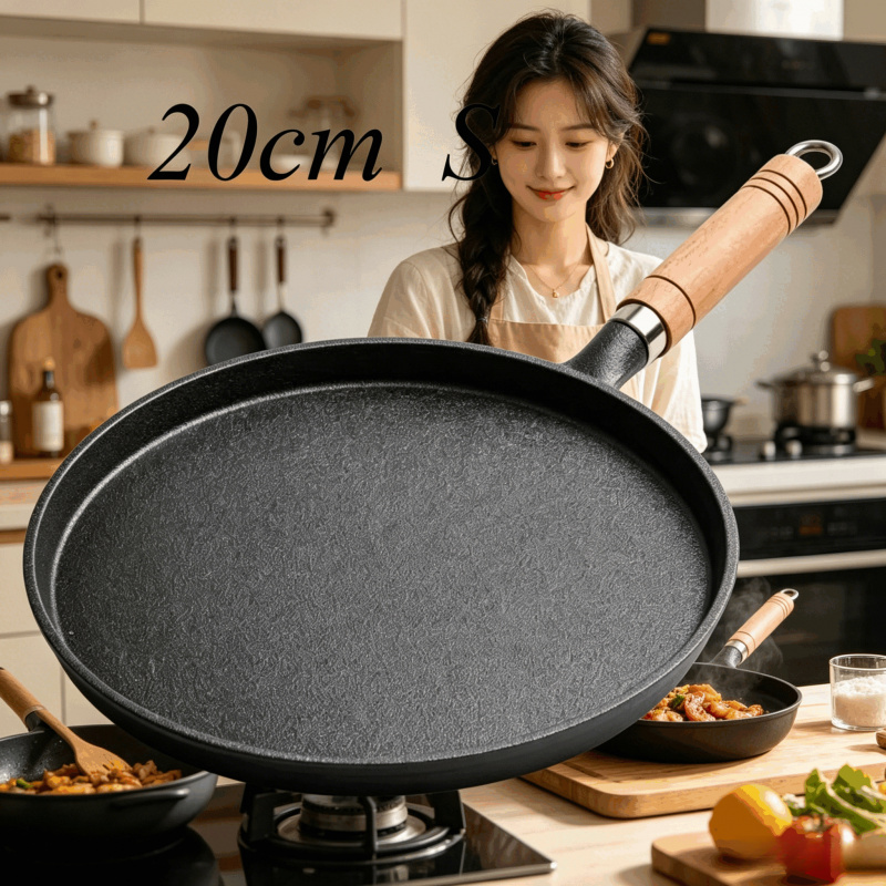 20cm Cast Iron Skillet Wooden  - đánh giá và giá Cast Iron Tetsubin